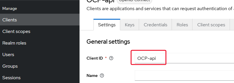 The client ID