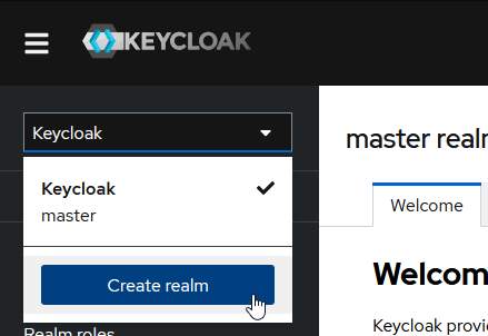 Create a new realm in Keycloak
