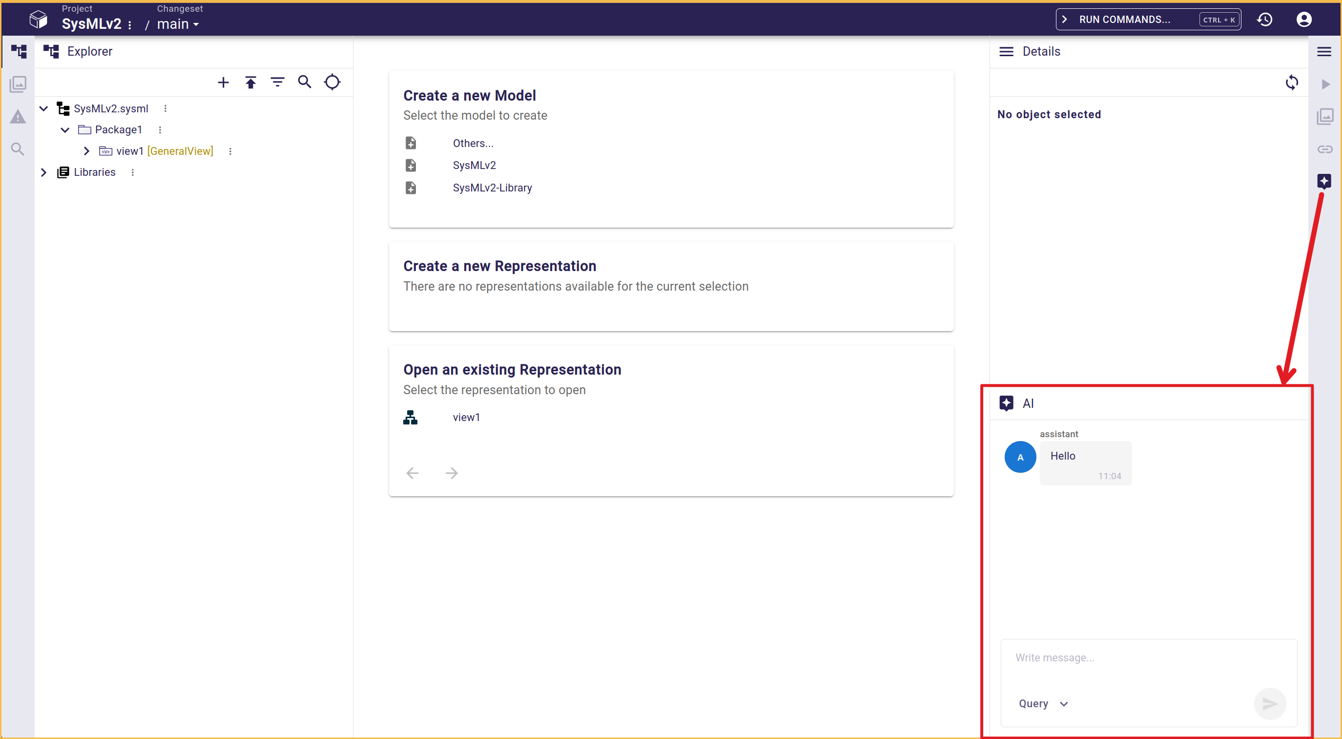 ai chat view