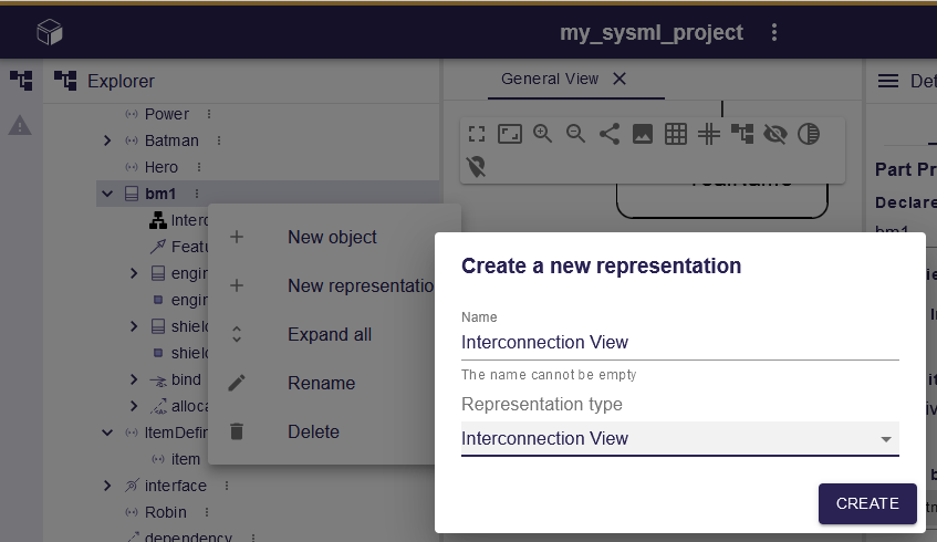 Interconnection View Diagram Creation
