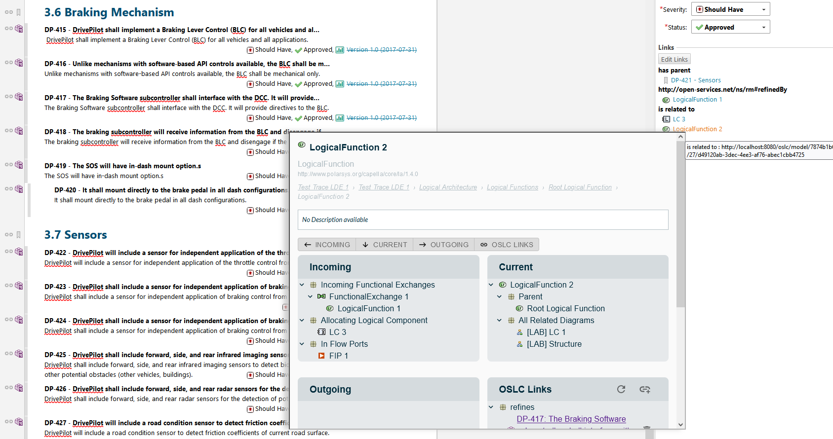 Small Preview in Polarion
