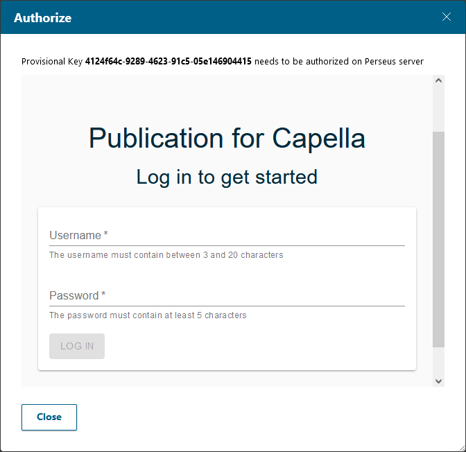 Publication For Capella Admin Login
