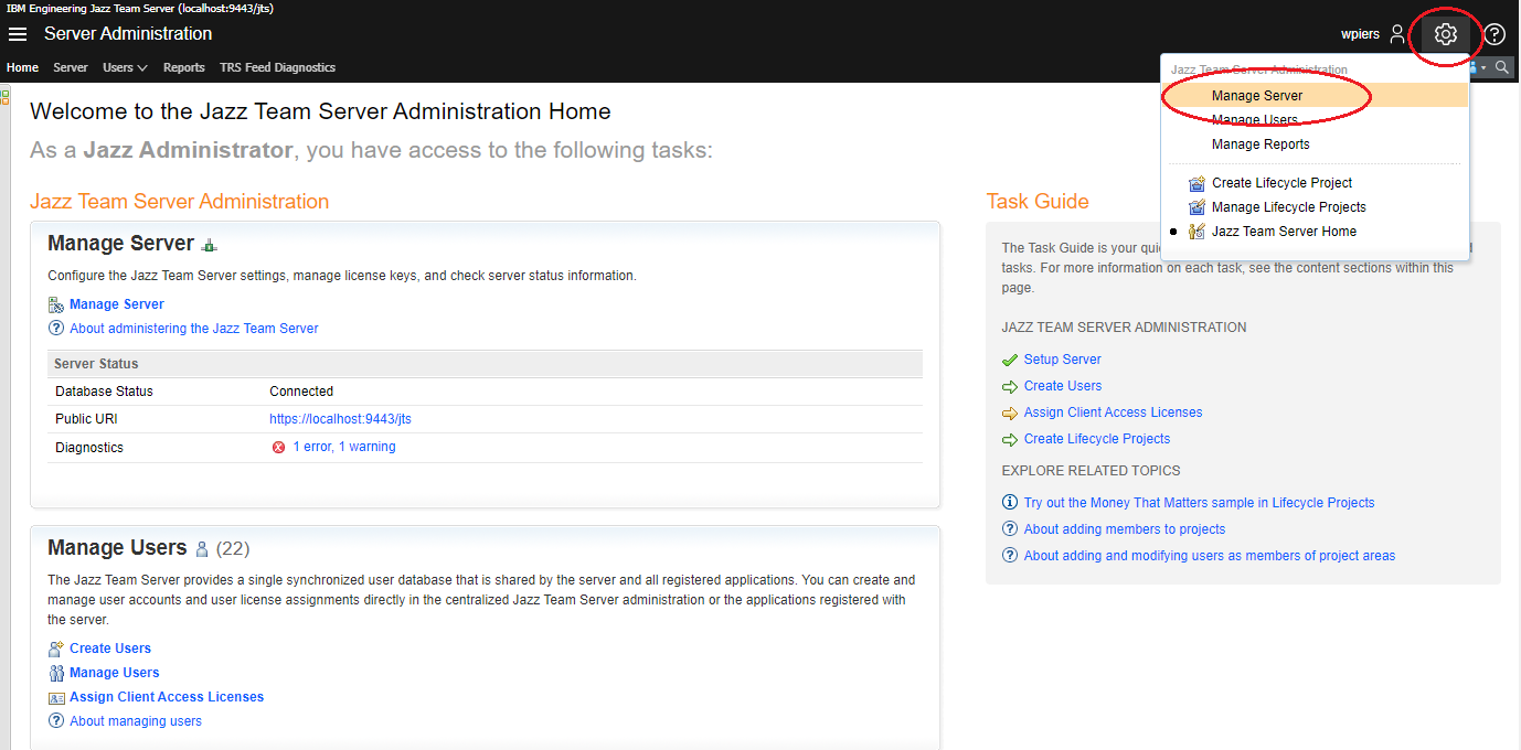 IBM Jazz Team Server Administration