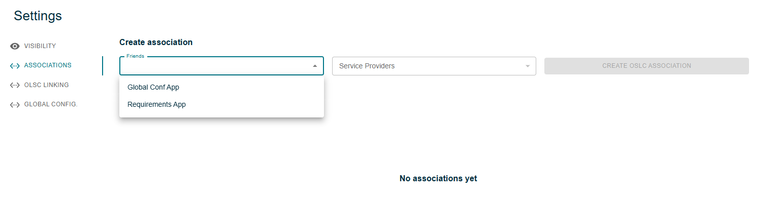 Create associations