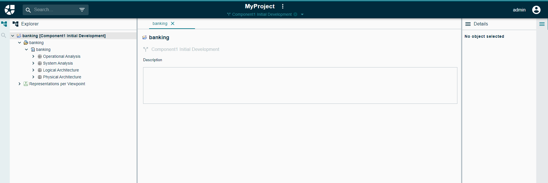 Selected project configuration