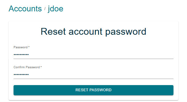 Reset Password