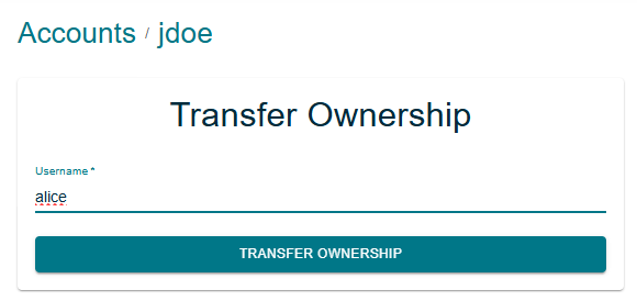 Transfer Ownership
