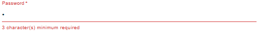 Account Creation - Password constraints