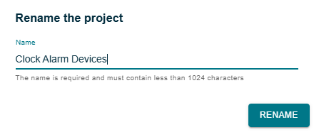 Project Renaming