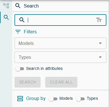 Filtered search view