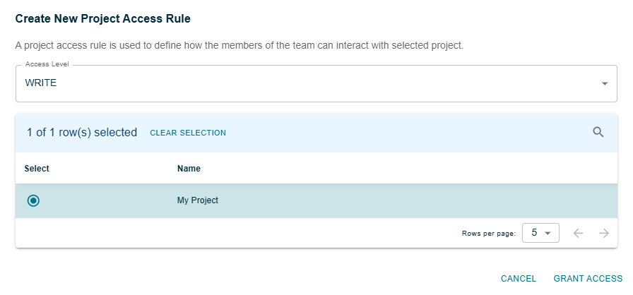 Add Access Rule