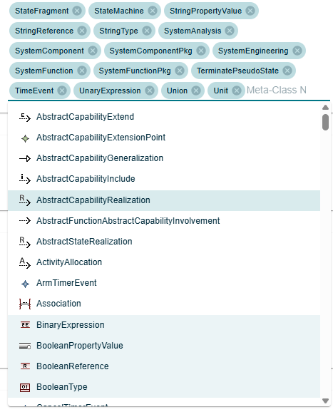 Auto-Completion of Meta-Class name