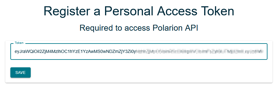 Polarion PAT Registration