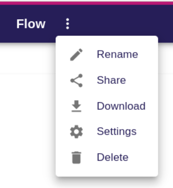 Workbench Project Actions