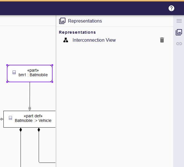 Representations View view