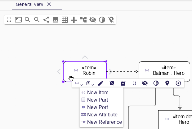 Creation from Diagram Element