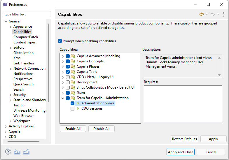 09. Server Administration html admincapabilities