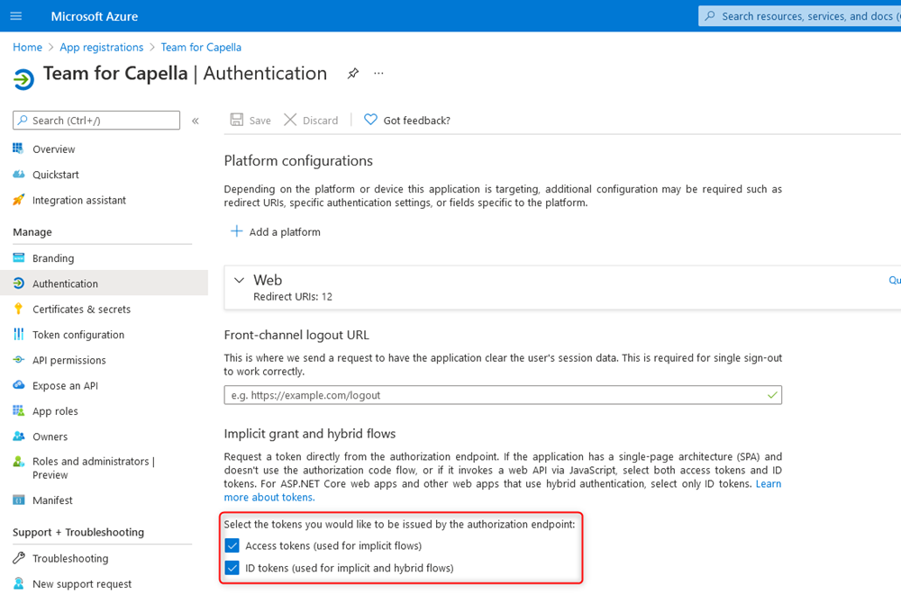 10. Server Configuration OpenidConnect implicitFlowChecks